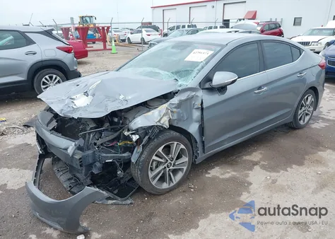 2017 Hyundai Elantra Limited из США, поврежденный, VIN 5NPD84LF3HH070673